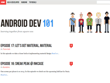 Tablet Screenshot of androiddev101.com